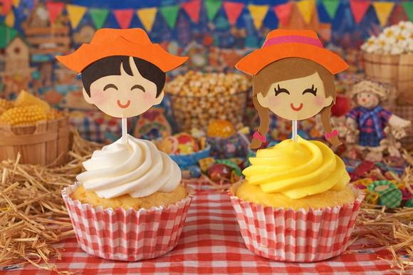 Topper cupcake -Festa junina