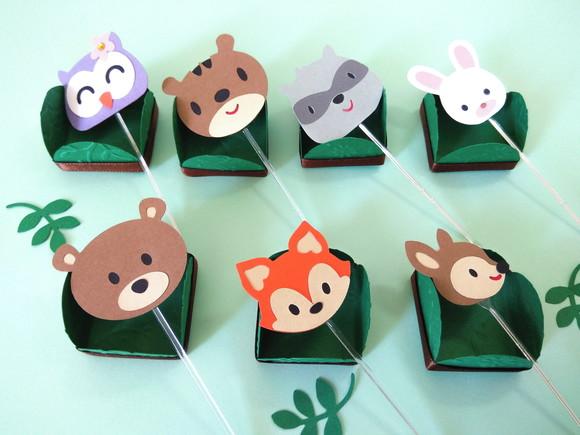 Forminha + Topper - Animais do Bosque
