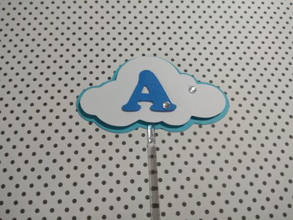 Topper para cupcake - Nuvem
