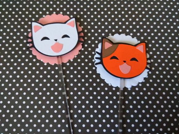 Topper para docinhos - gato 2