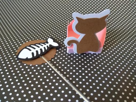 Forminha + topper - gato 2
