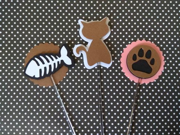 Topper para docinhos - gato 1