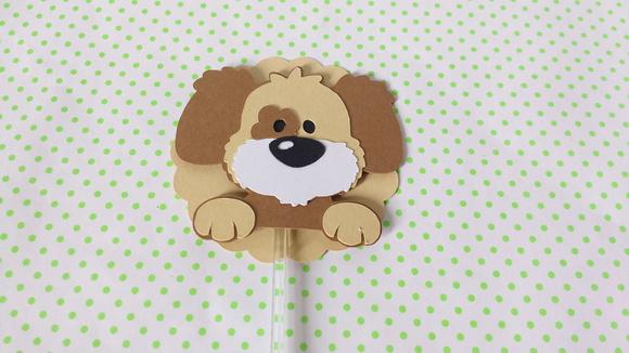 Topper cupcake - Cachorro 2