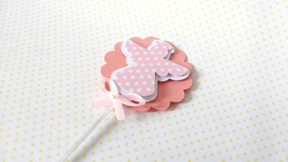 Topper cupcake anjinha