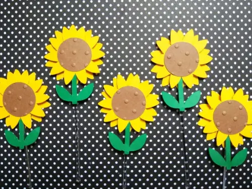 Topper para docinhos - Girassol