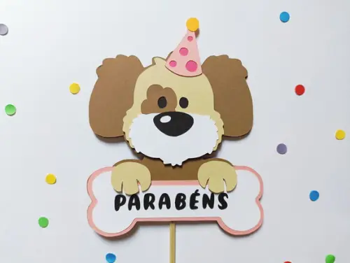 Topo de Bolo - Cachorrinha