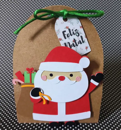 Mini Sacolinha - Papai Noel Natal