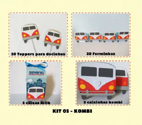 Kit 03 - Festa Kombi