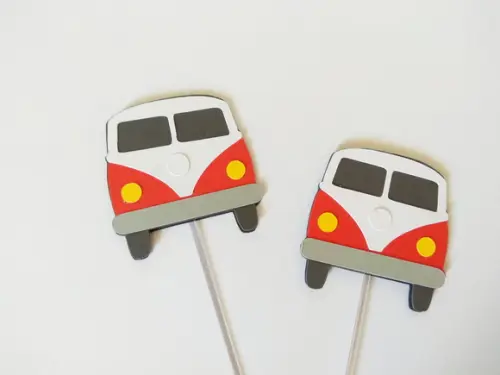 Topper para docinhos Kombi