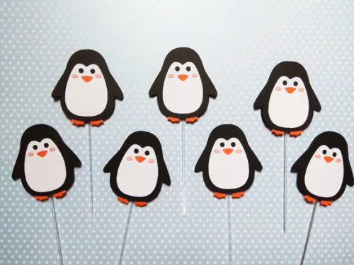 Topper para docinhos - Pinguim