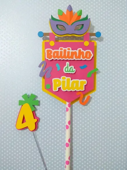 Topo de bolo - Carnaval