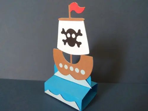 Porta chocolate duplo - Navio Pirata
