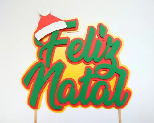 Topo de Bolo - Feliz Natal 02