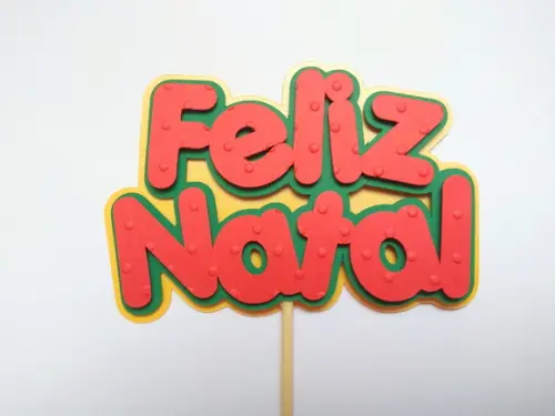 Topo de Bolo - Feliz Natal