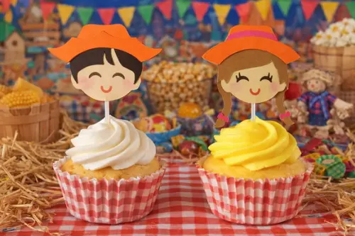 Topper cupcake -Festa junina