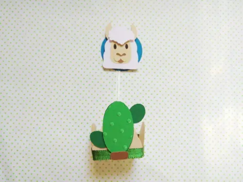 Forminha + Topper - Lhamas e cactos