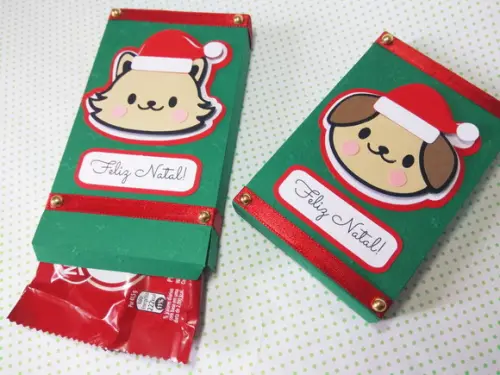 Caixinha com Chocolate - Natal
