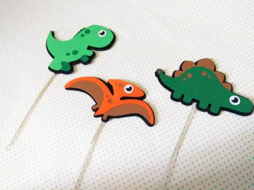 Topper para cupcake - Dinossauro