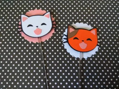 Topper para docinhos - gato 2
