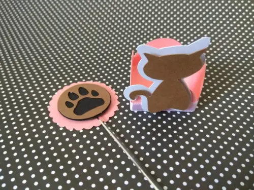 Forminha + topper - gato 1