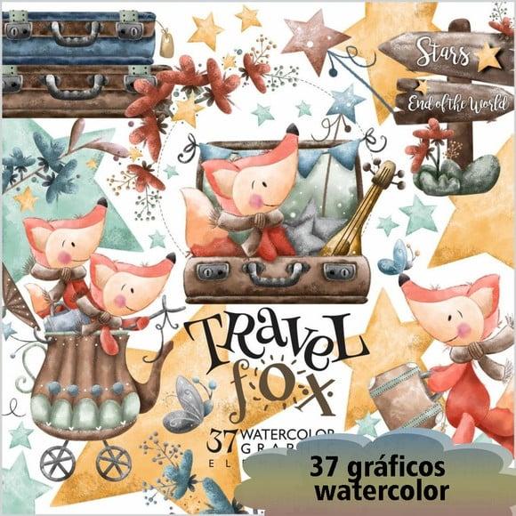 Kit de gráficos Raposa viajante