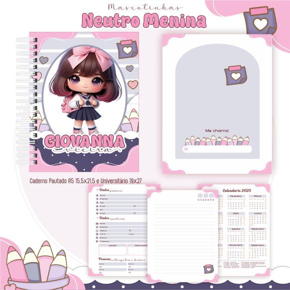 Mascotes Menina Neutro-combo Digital Volta Aulas 50225 (arqu