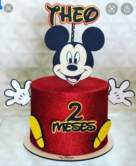 Topo de Bolo Mickey 2 (arquivo Digital)