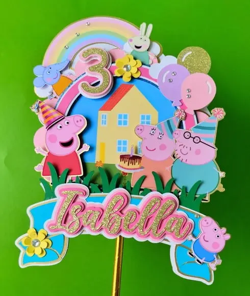 Topo de Bolo Pig (arquivo Digital)