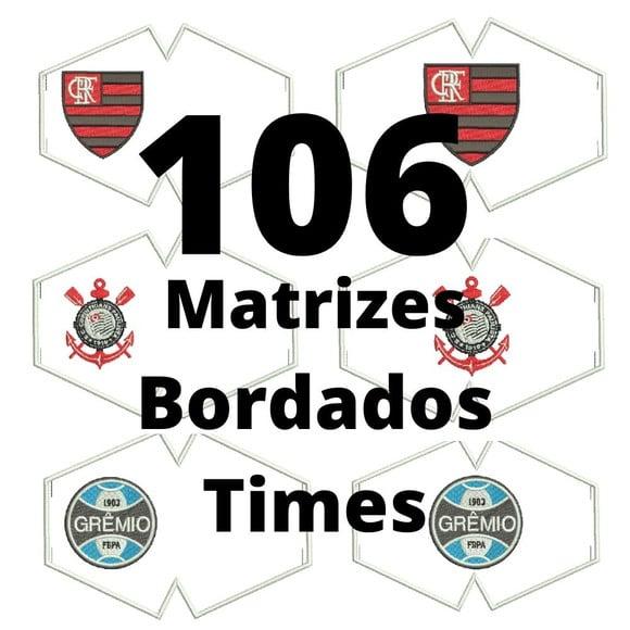 106 Matrizes de Bordados de Times para Mascaras