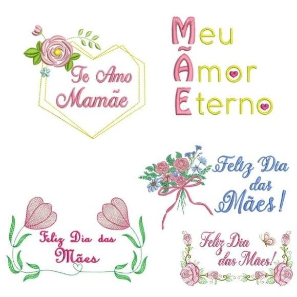 50 Matrizes Bordado Dia das Mães