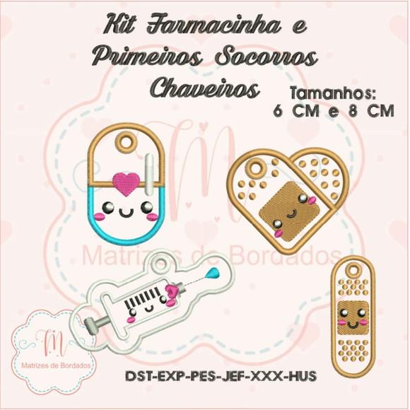 Kit Matrizes de Bordados - Farmacinha e Primeiros Socorros