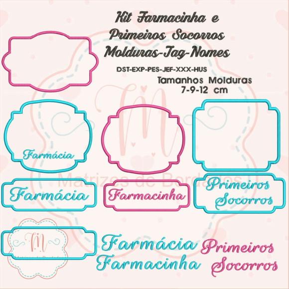 Kit Matrizes de Bordados - Farmacinha e Primeiros Socorros