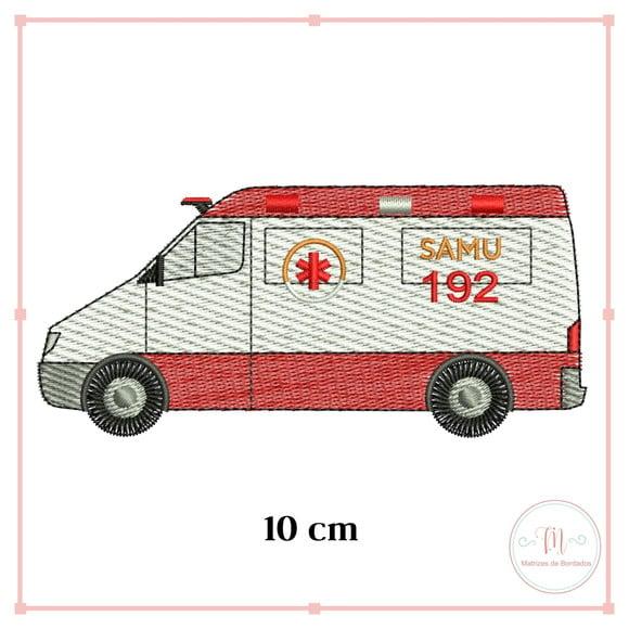 Matriz Bordado Ambulância Samu