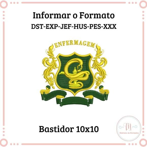 Matriz Bordado Brasão Enfermagem