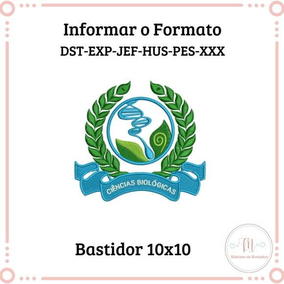 Matriz Bordado Brasão Ciências Biológicas