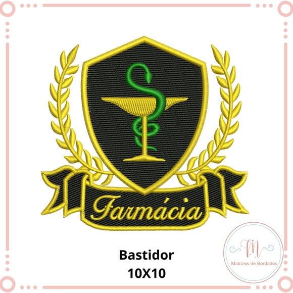 Matriz Bordado Brasão Farmácia