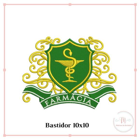 Matriz Bordado Brasão Farmácia