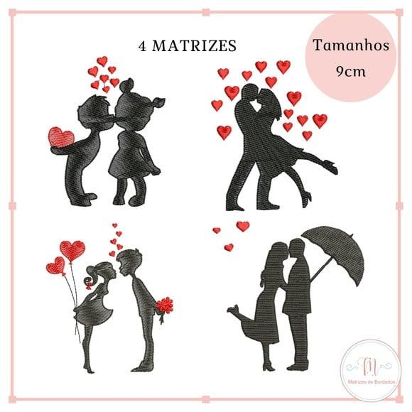 Matriz Bordado Casal (4 Matrizes)