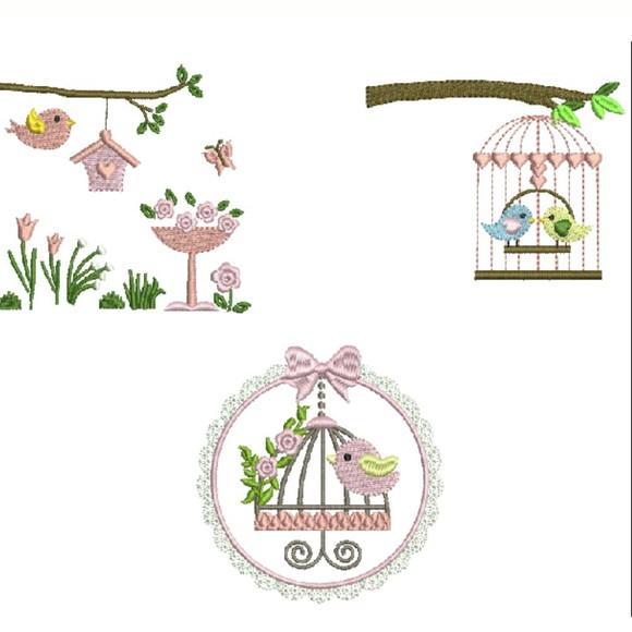 Matriz Bordado Conjunto 6 Kit Fraldas 02