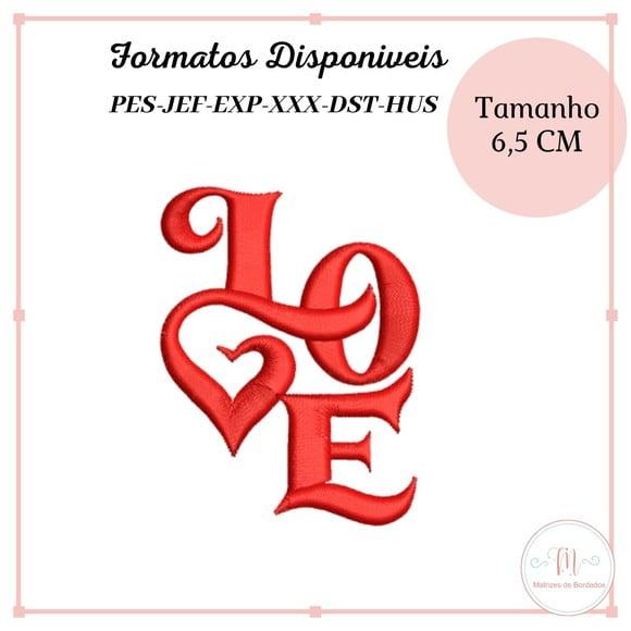 Matriz Bordado Love (Dia dos Namorados)