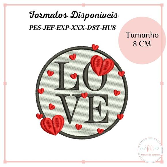 Matriz Bordado Love (Dia dos Namorados)