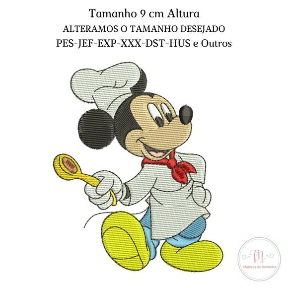 Matriz Bordado Mickey Cozinheiro