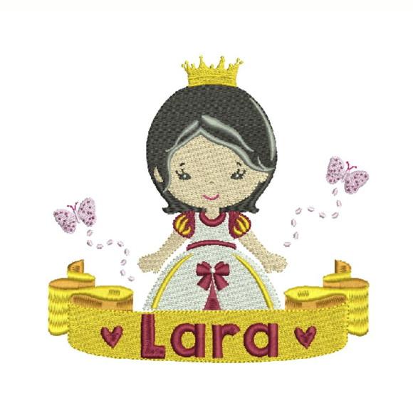 Matriz Bordado Princesa + Nome 01