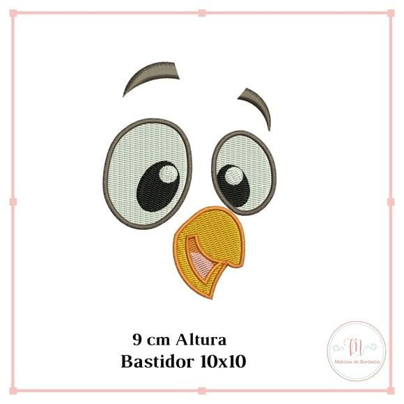 Matriz Bordado Rosto Pintinho Amarelinho Galinha Pintadinha