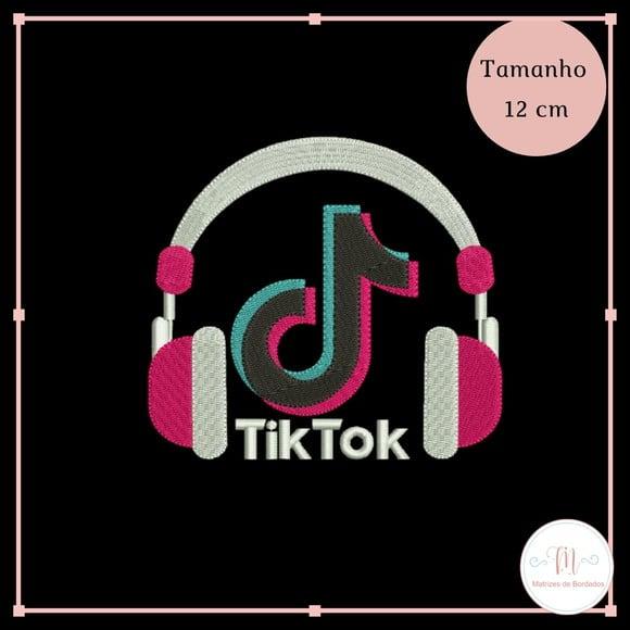 Matriz Bordado Tik Tok Fone