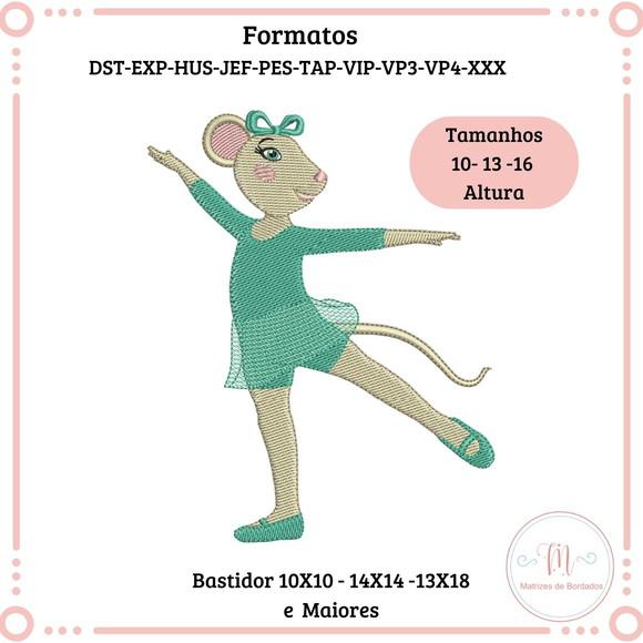 Matriz de Bordado Alice - Angelina Bailarina
