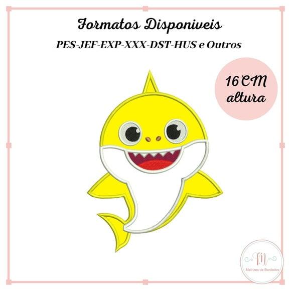 Matriz de Bordado Baby Shark Aplique