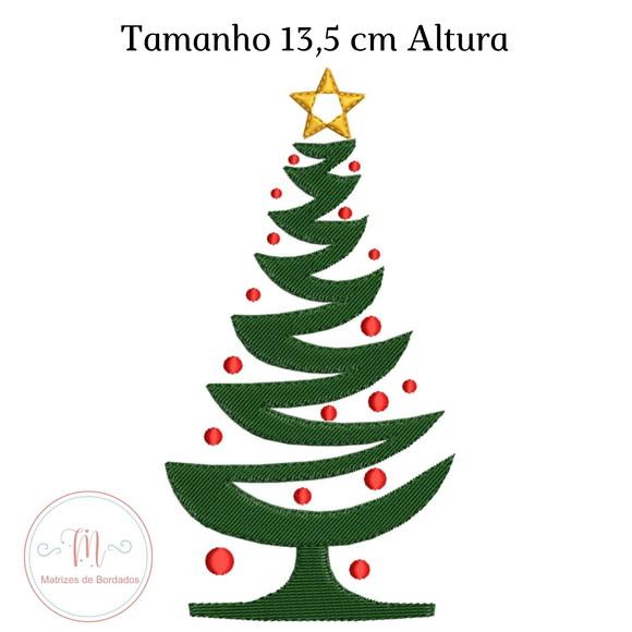 Matriz de Bordado Árvore de Natal