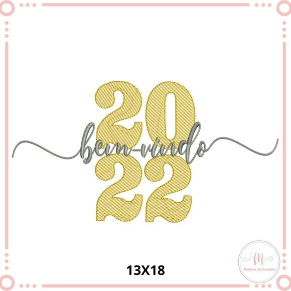 Matriz de Bordado Bem-Vindo 2022