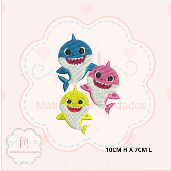 Matriz de Bordado Baby Shark